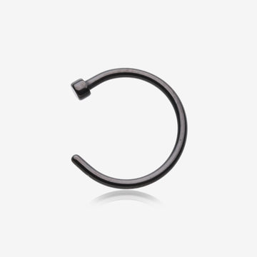 Colorline Basic Nose Hoop Ring-Black